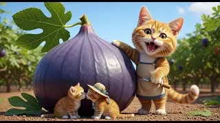 Ginger Family &ndash; Farm Harvest Fun! Mama Cat&rsquo;s Country Garden Adventure | Cute Cat & Kitten Story