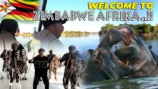#01 AFRIKA | BERLAYAR DI SUNGAI ZIMBABWE, LANGSUNG DI SAMBUT HEWAN BU4S..!!