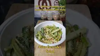 5-Minute Asian Cucumber Salad  #youtubeshorts