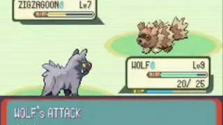 Pokemon Emerald:Boring Wolf (Poochyena) training