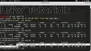 6.2 Monitor Linux Process - USING VMSTAT (Report virtual memory statistics)