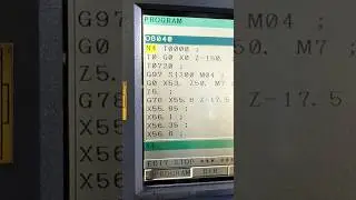 G78 cycle in CNC Machine...!? #cnc #cncprogram #shorts