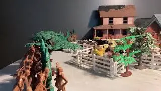 Cowboys vs Indians stop motion: Battle of Lone Star Ranch