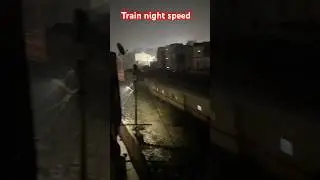 Train at Full Speed in the Dark Night 😱
