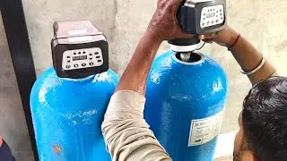 PART:2#commerical RO Plant Assemble Step by Step#FRP Vessel Filling process#RoPlant Assemble Process