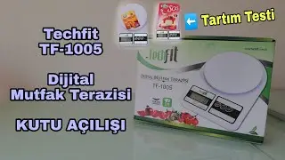 Techfit TF-1005 Dijital Mutfak Terazisi Kutu A&ccedil;ılış Tartım Test #techfit #kutua&ccedil;ılımı #muhammetakbas