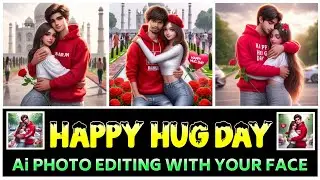 🫂Happy Hug Day Ai Photo Editing || Ai Photo Me Face Kaise Lagaye ||🔥Ai Photo Editing Kaise Kare