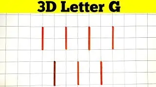 How To Draw 3D Letter G || Easy 3D Art