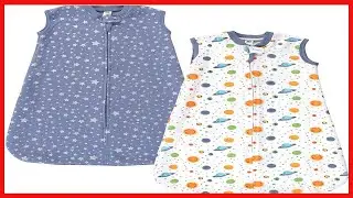 Hudson Baby Uni Baby Premium Quilted Sleeveless Sleeping Bag and Wearable Blanket, Space 2-Pack,