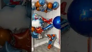 Plane Balloons for seven years old happy boy #balloon #balloons #birthday #plane #london
