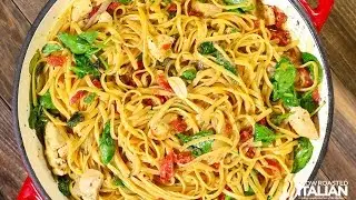 One Pot Cheesy Chicken Pasta