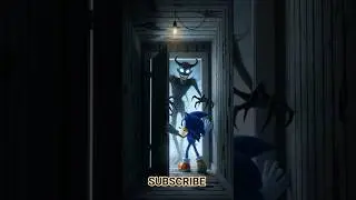 Sonic vs The Shadow Demon 👿 | The Haunted Door #sonic#horror#cartoon