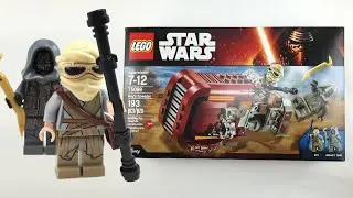 LEGO Star Wars The Force Awakens Rey's Speeder review! 75099