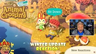 Animal Crossing Winter Update Reaction! Cooking, Reactions and More! | Animal Crossing New Horizons