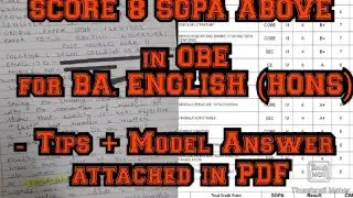 How to write answer for du obe - BA. English Hons (tips + model answer with pdf)