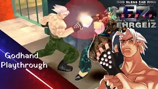 Ehrgeiz: God Bless the Ring - Godhand Mishima playthrough - no commentary (PS1)