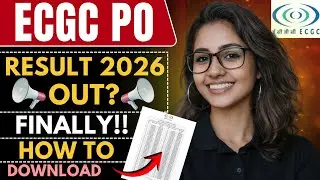 ecgc po result 2026 | how to check ecgc po result 2026 | ecgc probationary officer result