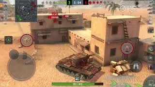 WoT Blitz | KV-2 Ace Tanker, Pools Medal, 2.6k dmg