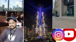 Burj Khalifa Live Show Dubai | Fountain & Light Show at Night  @RamystKc8  vlog 