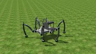 Simulation of the Mantis Hexapod robot in Webots