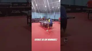 high toss service table tennis #ghost #trickshots #bintikers #shortsvideo
