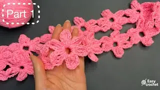 Easy Floral Crochet Pattern (Part 1)