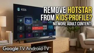 Delete or Uninstall Hotstar App from Kids Profile on Google TV Android TV OS 14