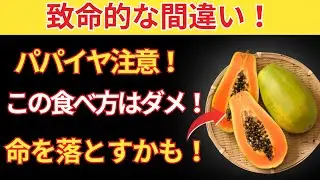 パパイヤを食べる？避けるべき6つの危険な間違い｜シニアが知っておくべきパパイヤの落とし穴｜シニアの健康