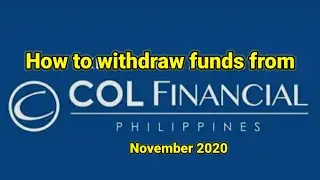 How to withdraw funds from Col Financial to pre enrolled bank account.