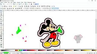 Sombra Cake Topper en Inkscape.
