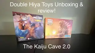 Hiya toys double unboxing and review(Hiya toys King Kong 2024 & Hiya toys Godzilla Evolved)