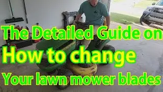 How to change riding lawn mower blades