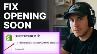 How to Fix Shopify Opening Soon Page and Remove Opening Soon (2026) | Password Page