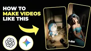 Horror Torch Light Effect on Old Cartoon Characters | AI Video Editing Step by Step