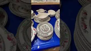 Auction Day-we&rsquo;re off to the antiques auction as spotted this Johnson Brothers Indian Tree China