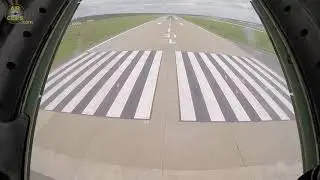 WOOOP-WOOOP!!! IL-76 Landing from WORLD'S BEST OFFICE, the Navigator's Glass Nose!!! [AirClips]