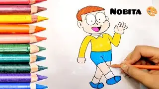 How to Draw Nobita from Doraemon | Easy Step-by-Step Tutorial