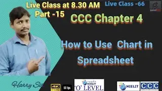 CCC LiveClass  Ms Excel Tutorial #How to Use Chart
