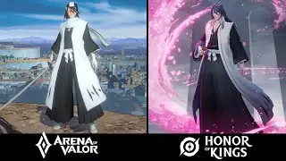 Byakuya Kuchiki ( HOK ) vs Byakuya Kuchiki ( AOV ) : Bleach Skins Effects 2025