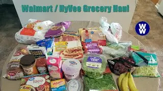 Walmart & HyVee Grocery Haul | WW Green Plan