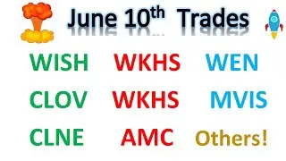 🔥 #WISH #CLOV #AMC #WKHS #CLNE #WEN #MVIS #FSR #CLNE 🔥