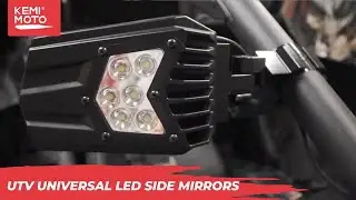 Universal UTV LED Light Mirror (New design) Fits 1.5