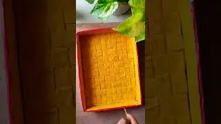 traditional warli art tray diy idea#shorts #youtubeshorts #warliart#traditional#bestoutofwaste#diy