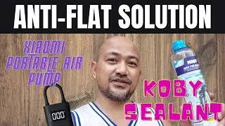 KOBY TIRE SEALANT ANTI FLAT BIKE SOLUTION WITH XIAOMI PORTABLE AIR COMPRESSOR | DIY Petz