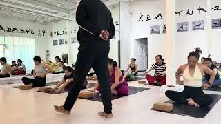 Hips Opening class @indian traditional yoga laos #yogaasana #yoga #hipopening #foryou #yogapostures 