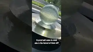 Calming water sound. #fountain #shorts #asmr #asmr #asmrsound #watersounds #crystalball #park