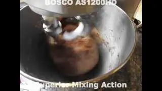 BOSCO AS1200HD Double Dough Hooks Mixing Demonstration