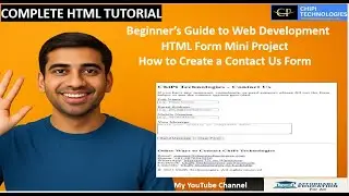HTML Tutorials Mini Project - How to create Contact Us Form - ChiPi Technologies