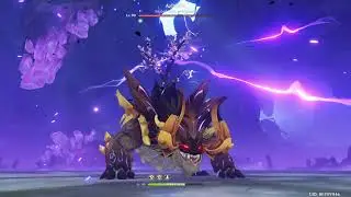 Azhdaha (Level 90)  Boss Fight vs C0 Ganyu F2F No Shield (Japanese dub)