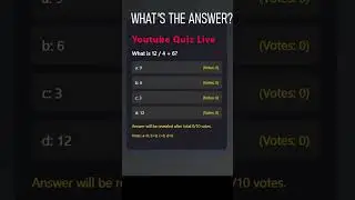Math Quiz LIVE 🧠 Can you get 100%?